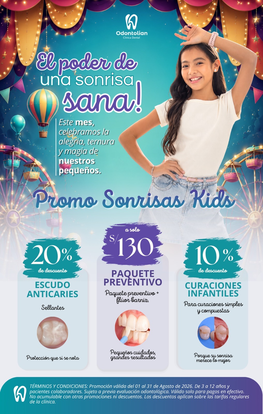 Promoción por el Día del Niño en Odontolian
